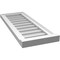 Ekena Millwork Vertical Surface Mount PVC Gable Vent w/ 2"W x 2"H , Brickmould Sill Frame, 12"W x 32"H GVPVE12X3203SN - alternate 4